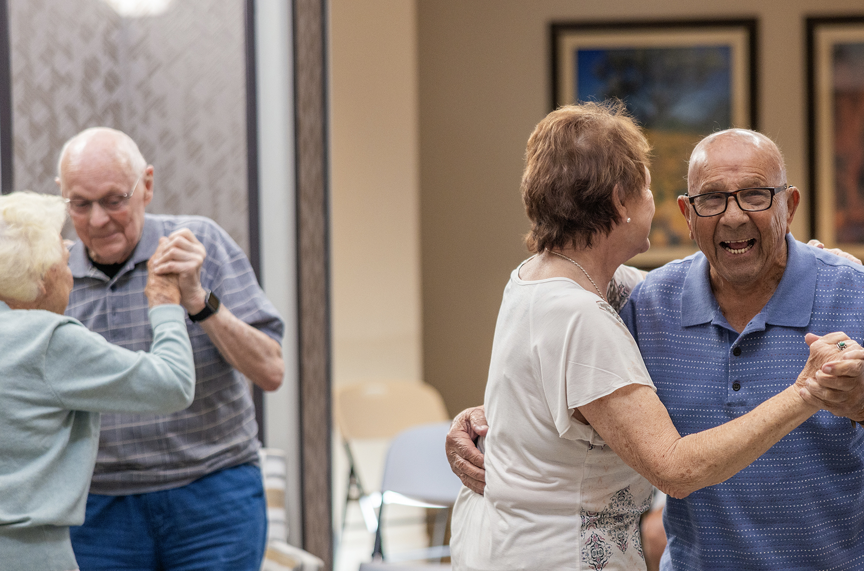 A Senior Lady Shocked to See the Exciting Renovations Happening in Fountain Hills Assisted Living